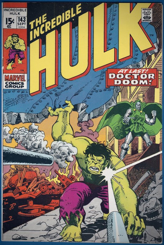 The Incredible Hulk #143 (1971) 8.5