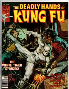 The Deadly Hands of Kung Fu #27 - White Tiger -1976 - VG/FN 