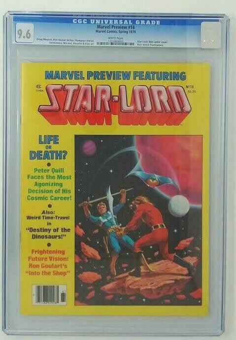 Marvel Preview #18 ~ 1979 Marvel ~ CGC 9.6 NM+ ~ Star Lord Bob Larkin Cover