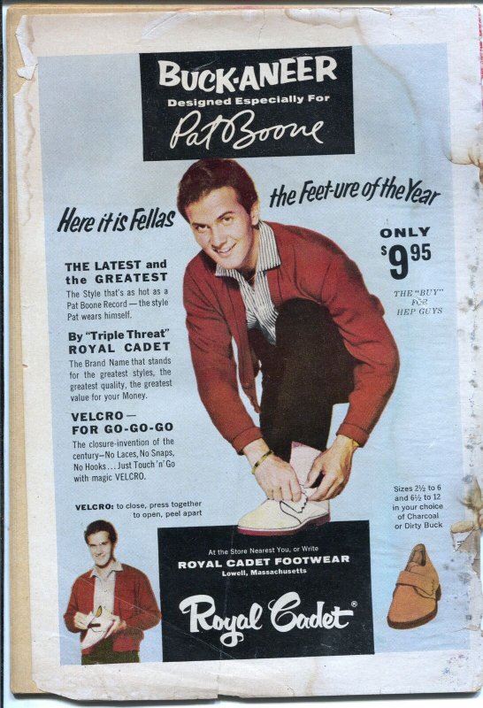 Pat Boone-#5-1960-DC-photo cover-low grade-coverless-P