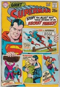 Superman #222 strict NM/NM- 9.2 High-Grade  Appear - Kal-El II   Oregon 