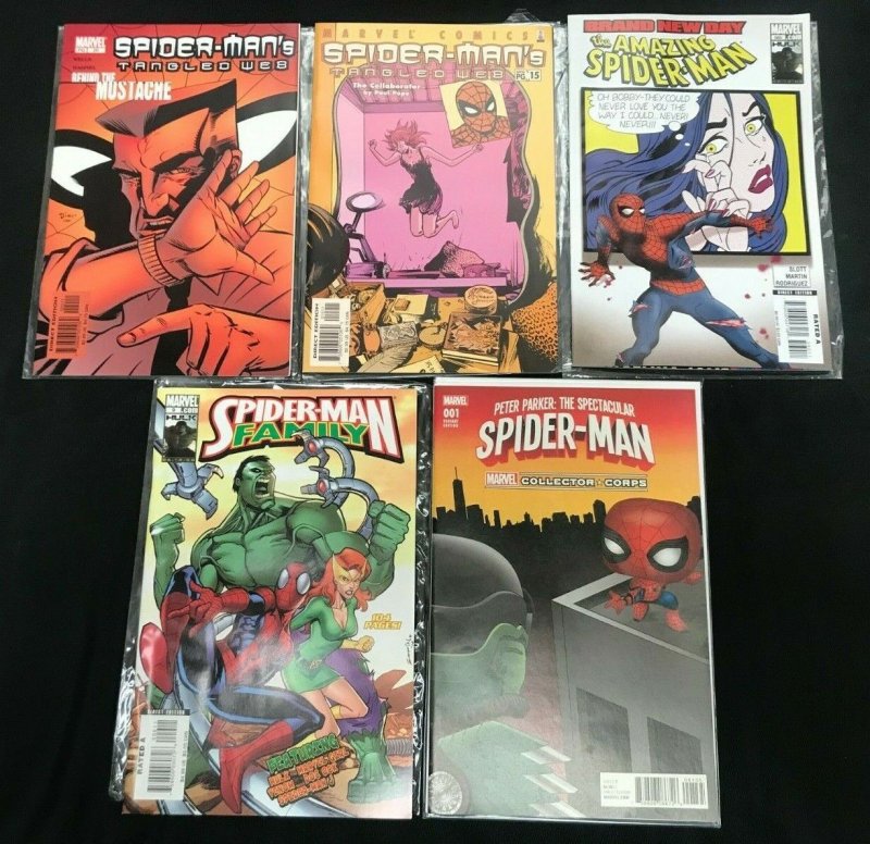 ASSORTED SPIDER-MAN 5PC LOT (VF) GREAT GIFT!! 2002-17