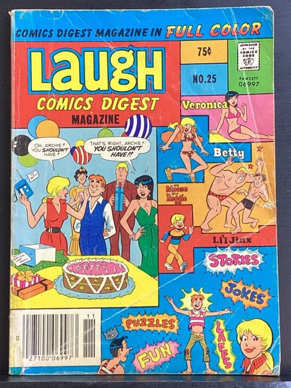 Laugh Comics Digest Magazine #25 Fawcett Close-Up Archie Jinx 1980 full color