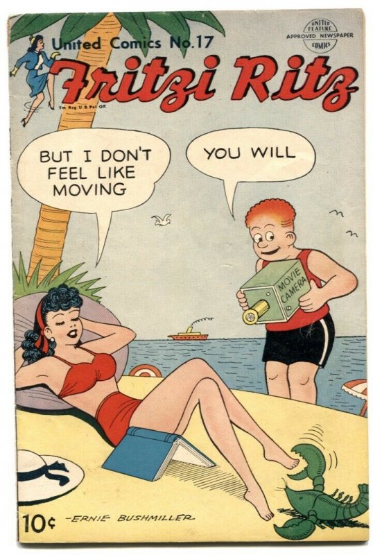 United Comics #17 1951- Fritzi Ritz -lobster cover G