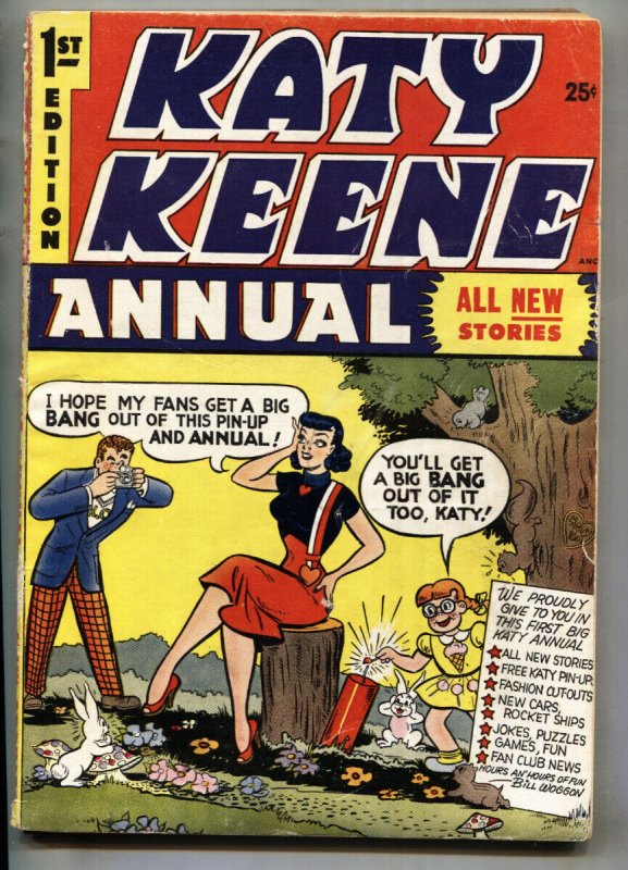 Katy Keene Annual #1 1954- Giant- paper dolls comic book