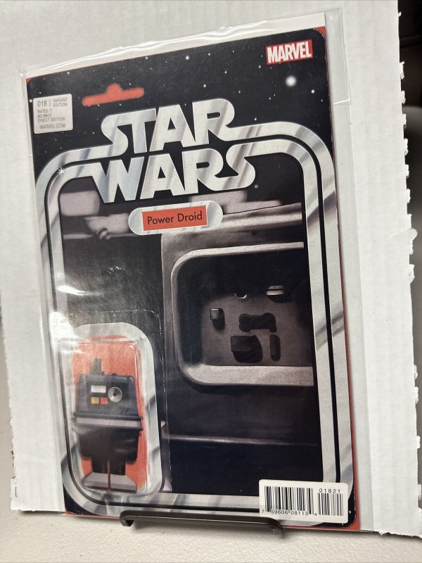 NEW MARVEL STAR WARS #18 POWER DROID ACTION FIGURE VARIANT COMIC 1ST PRINTING