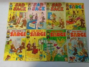 Silver age Harvey Sad Sack lot 52 different issues avg 4.0 VG