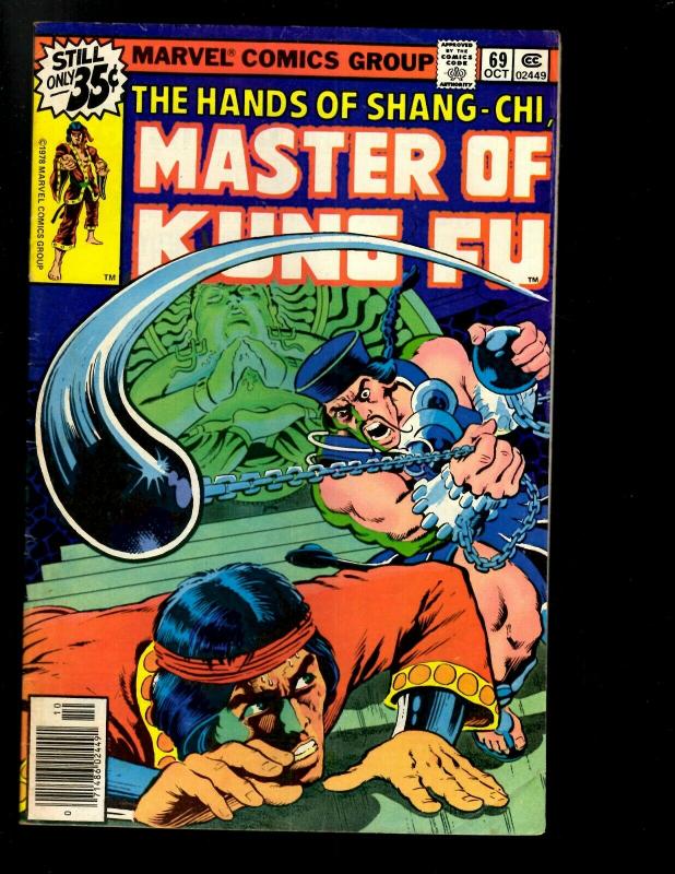 10 Master of Kung Fu Marvel Comics # 64 65 67 68 69 70 71 72 79 89 WS6