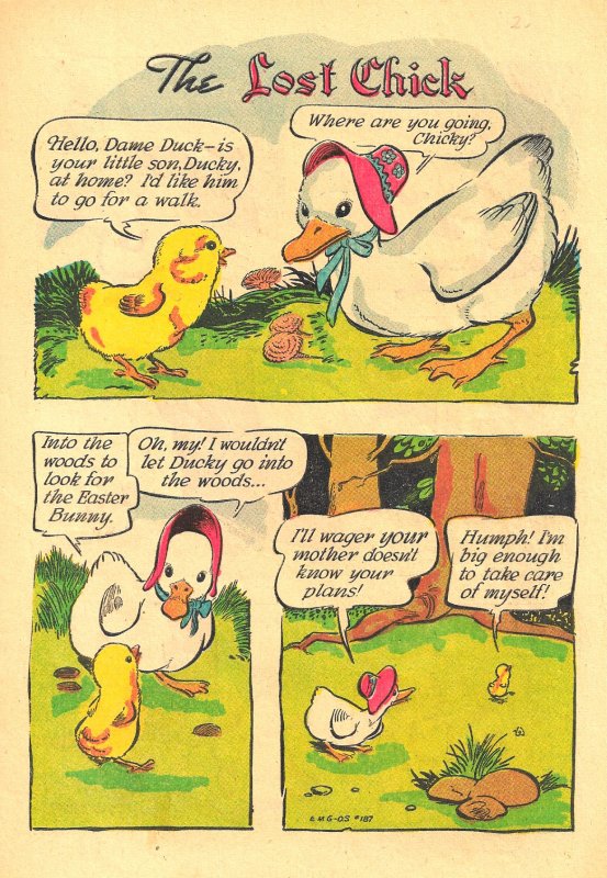 EASTER WITH MOTHER GOOSE (Four Color #185 1948) 5.5 FN- 52 pgs of Walt Kelly!