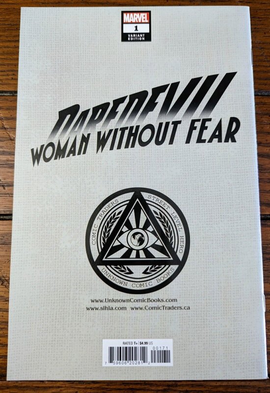 DAREDEVIL: WOMAN WITHOUT FEAR #1 NM MARCO MASTRAZZO TRADE DRESS VARIANT  