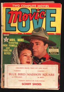 Movie Love  #1 1950-1st issue-Dick Powell& Evelyn Keyes Mrs. Mike cover-RCM...