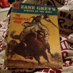 ZANE GREYS STORIES OF THE WEST 31 THE THUNDERING HERD 1955 Golden Age Dell comic