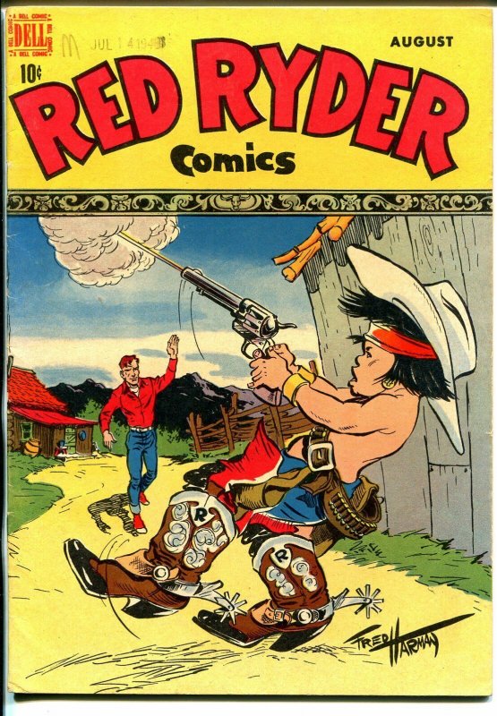 Red Ryder #61 1948-Dell-Little Beaver solo cover-Fred Harmon art & photo-FN