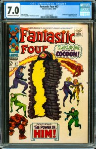 Fantastic Four #67 (1967) CGC Graded 7.0 - 1st app of Him/Warlock cameo.