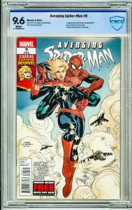 Avenging Spider-Man #9 (2012) CBCS 9.6! 1st App Carol Danvers as Captain Marvel!
