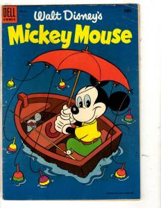 Walt Disney's Mickey Mouse # 42 FN Dell Silver Age Comic Book Pluto Donald JL2