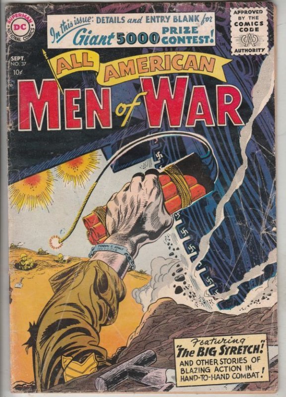 All-American Men of War #37 (Sep-57) VG Affordable-Grade 