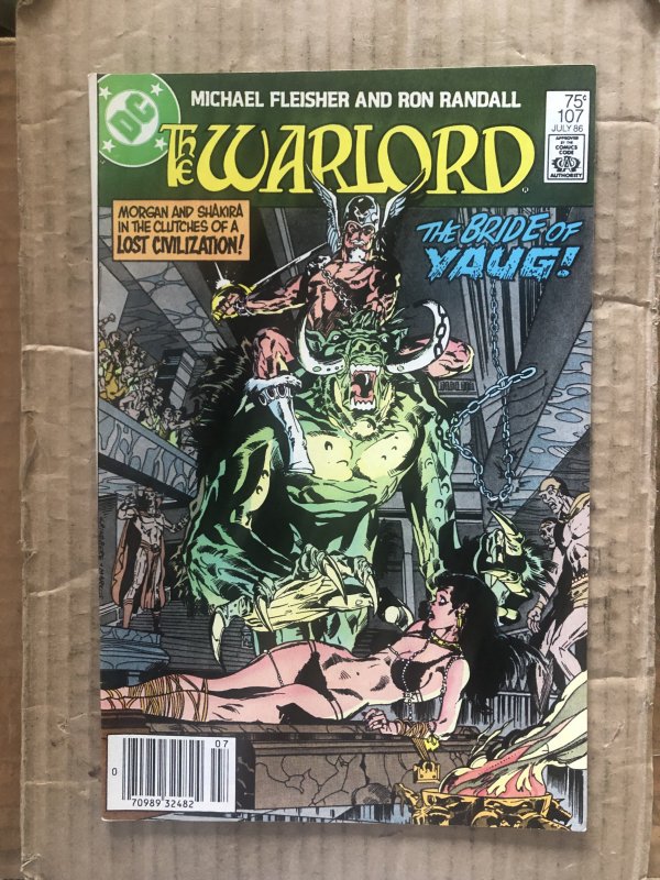 Warlord #107 Newsstand Edition (1986)