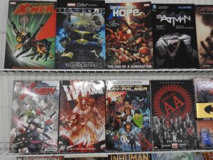 Huge Lot of 45 TPBs and Graphic Novels W/ Batman, Avengers, +More! Avg. FN+