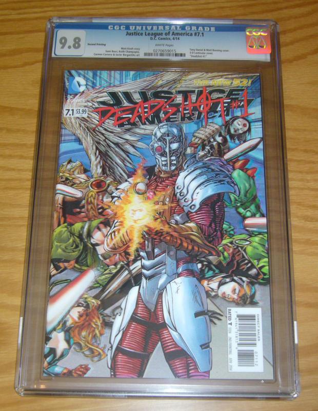 Justice League of America #7.1 CGC 9.8 deadshot #1 - 3-D lenticular variant 2nd