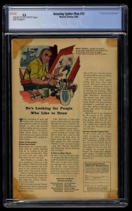 Amazing Spider-Man #13 CGC GD+ 2.5 1st Mysterio!