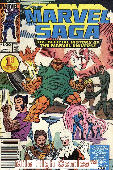 MARVEL SAGA (1985 Series) #1 NEWSSTAND Very Fine Comics Book