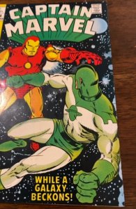 Captain Marvel #14 (1969)while a galaxy beckons iron man sharp book vf