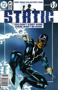 Static #1 (Newsstand) VG ; DC | low grade comic Milestone