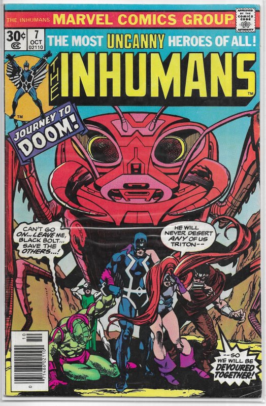 Inhumans (vol. 1, 1975) # 7 VG Moench/Kane, Quicksilver