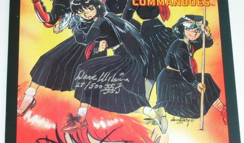 Hitomi and Her Girl Commandos #1 VF signed & numbered by Dave Wilson (27 of 500)