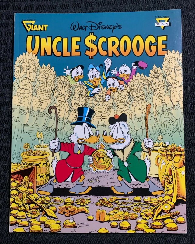 GLADSTONE GIANT #4 Uncle Scrooge vs Flintheart Glomgold SC VF+ 8.5 / Fisherman