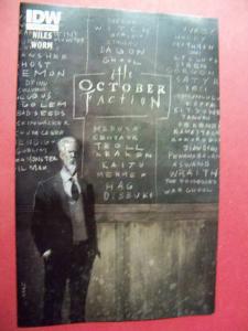 THE OCTOBER FACTION 1ST PRINT #1 SUBSCRIPTION VARIANT COVER (9.4 or better)