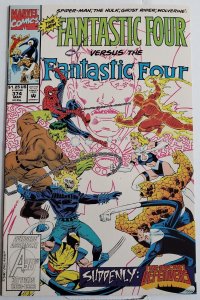 Fantastic Four #374 FF vs. FF Secret Defenders App. 1993 Very Fine