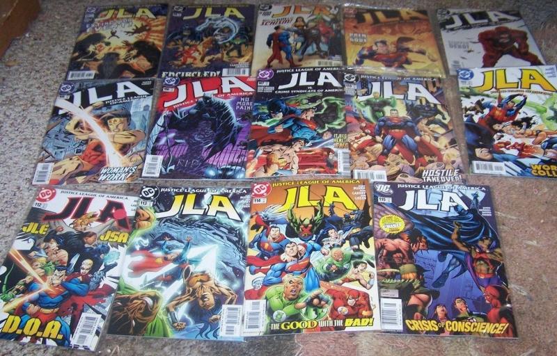 JLA LOT OF 29 ISSUES   # 16-115 dc  CRISIS  JUSTICE LEAGUE AMERICA   BATMAN