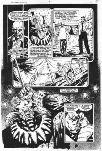 Nightwing #3 p.16 - Killer Clown - 1995 Signed art by Greg Land 