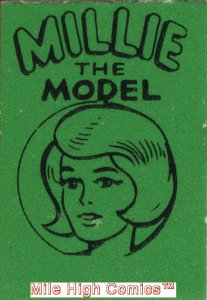MARVEL MINI-BOOKS MILLIE THE MODEL 5/8 X 7/8 (1966 Seri #1 DARK GREEN Near Mint