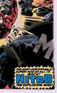 Captain Marvel 54 Newsstand Variant Wonder Man Nitro the Exploding Man Marvel