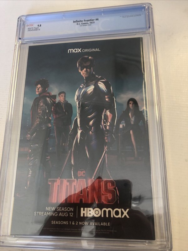 Infinite Frontier  (2021) #4 (CGC 9.8) Lee Variant Cover Census 1!!