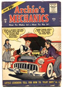 Archie's Mechanics #3 1955 MLJ-Betty-Veronica-very rare issue VG-