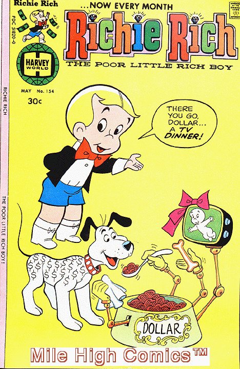 RICHIE RICH (1960 Series) #154 Near Mint Comics Book | Comic Books - Bronze Age, Harvey, Richie Rich, Cartoon Character / HipComic RICHIE RICH (1960 Series) #154 Near Mint Comics Book | Comic Books - Bronze Age, Harvey, Richie Rich, Cartoon Character / HipComic
