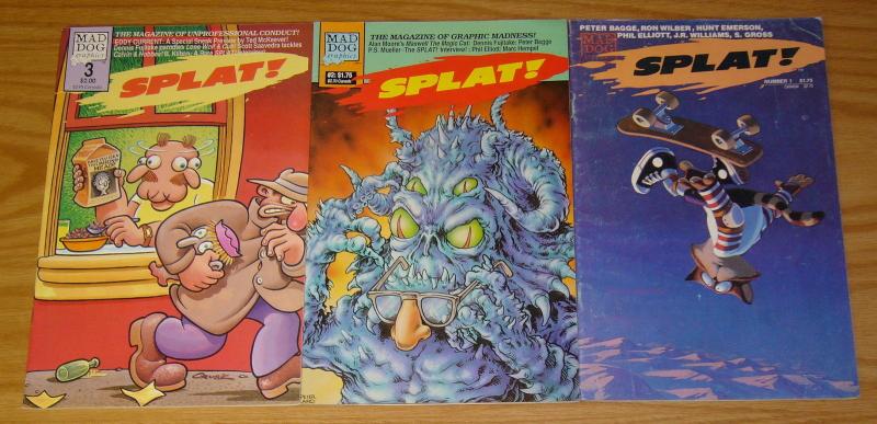 Splat! #1-3 VF/NM complete series ALAN MOORE ted mckeever PETE BAGGE mad dog 2