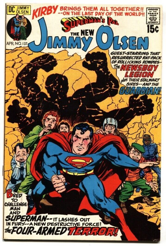 SUPERMAN'S PAL JIMMY OLSEN #137 1971 DC COMICS GUARDIAN VF+