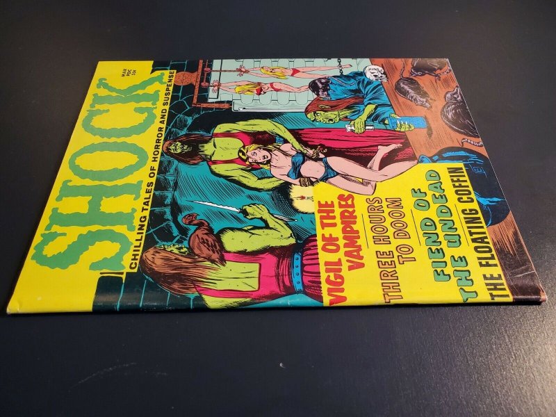 Shock Vol. 3 #1 VF (8.0) 1971 Stanley Pub Vampires! Bondage cover! White Pages|