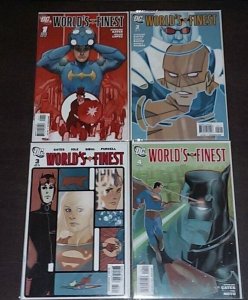 Worlds Finest #1-4 ~ Written by Sterling Gates / 4 ISSUE LOT ~ 2009 (9.0) WH