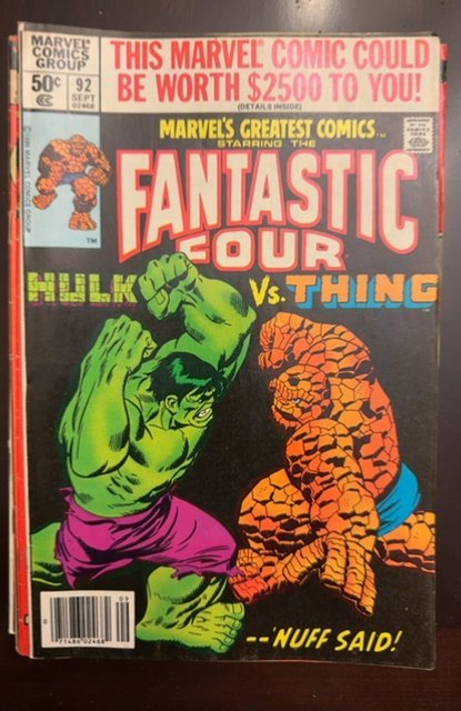 Marvel's Greatest Comics #92 (1980) Fantastic Four 