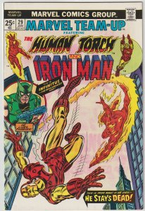 Marvel Team Up #29 (Jan 1975, Marvel), FN-VFN (7.0), Human Torch & Iron Man star