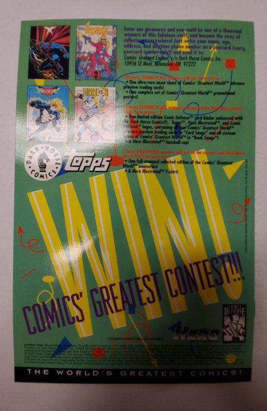 Comics' Greatest World: Arcadia #3 (1993) NM Dark Horse Comic Book J662