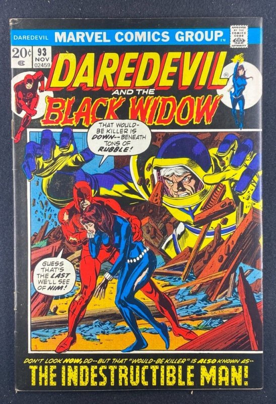 Daredevil (1964) #93 FN+ (6.5) Gene Colan Gil Kane Black Widow