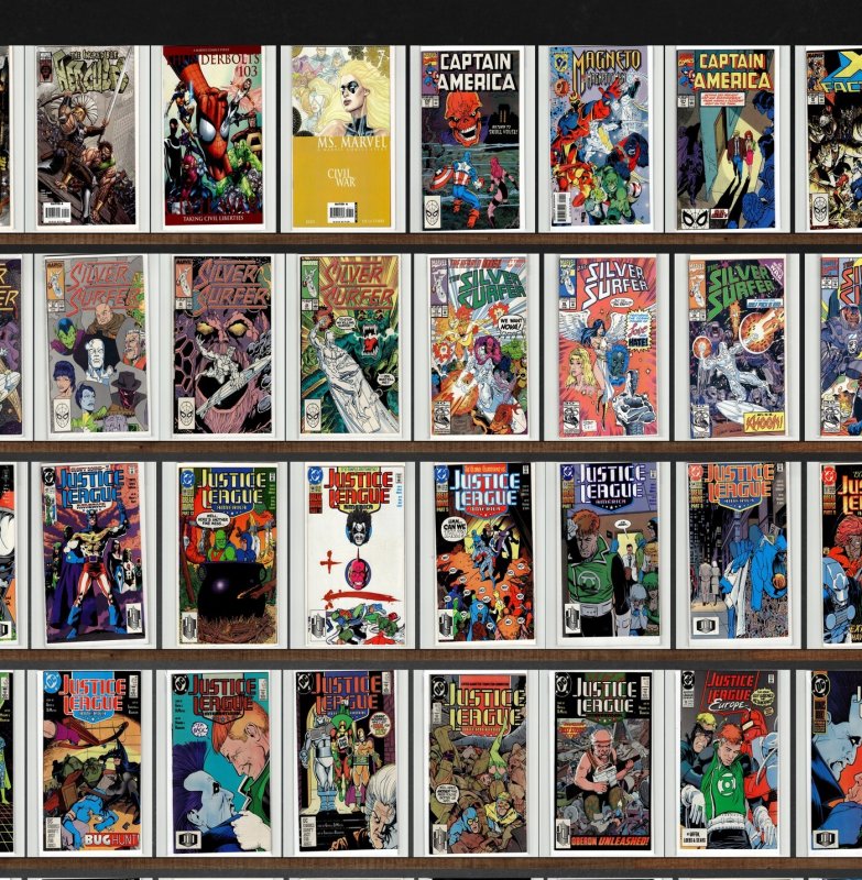 Huge Lot 150+ Comics with Silver Surfer, The Mighty Avengers & More!