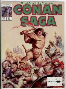 CONAN SAGA #27, FN/VF, Earl Norem, 1987, Robert Howard, more in store